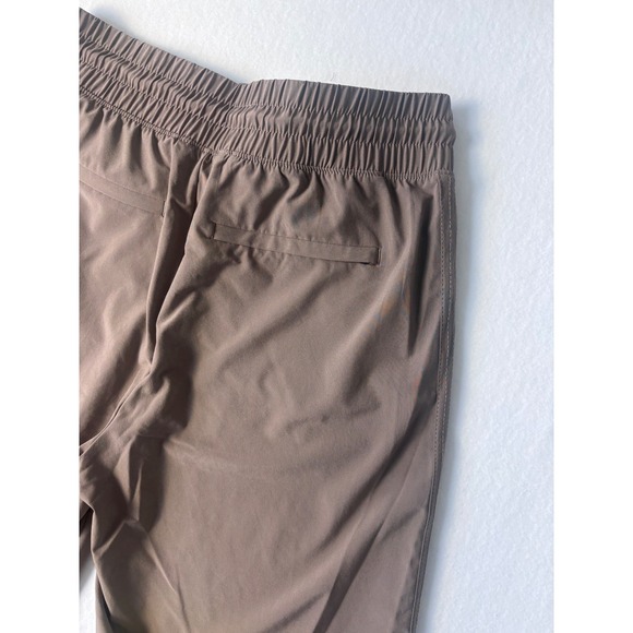 Athleta Avenue Wide Leg Drawstring Crop Pants Taupe Brown Travel Size 6 NWOT - Picture 8 of 12